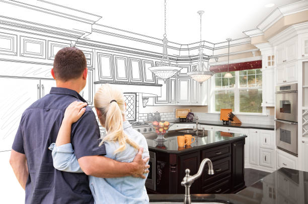 Custom kitchen cabinets installed in a Paeonian Springs home